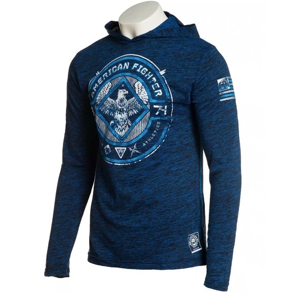 AMERICAN FIGHTER Men's T-Shirt L/S MACCARTHY HOOD - Picture 6 of 11